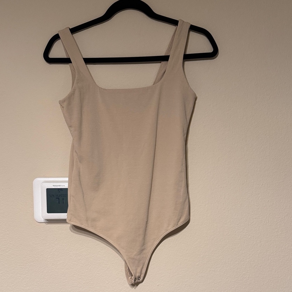 Beige Tank Top Bodysuit
